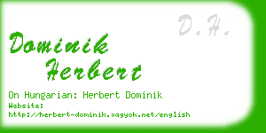 dominik herbert business card